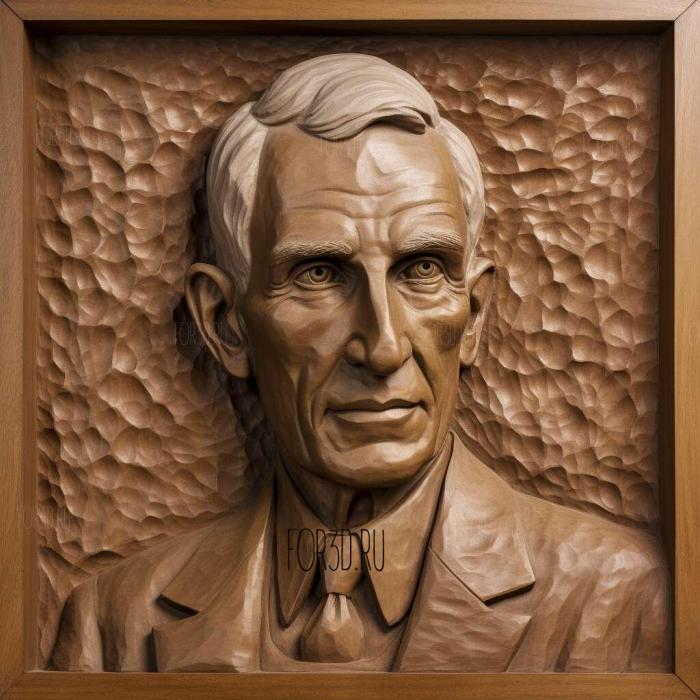 Henry Ford 2 stl model for CNC